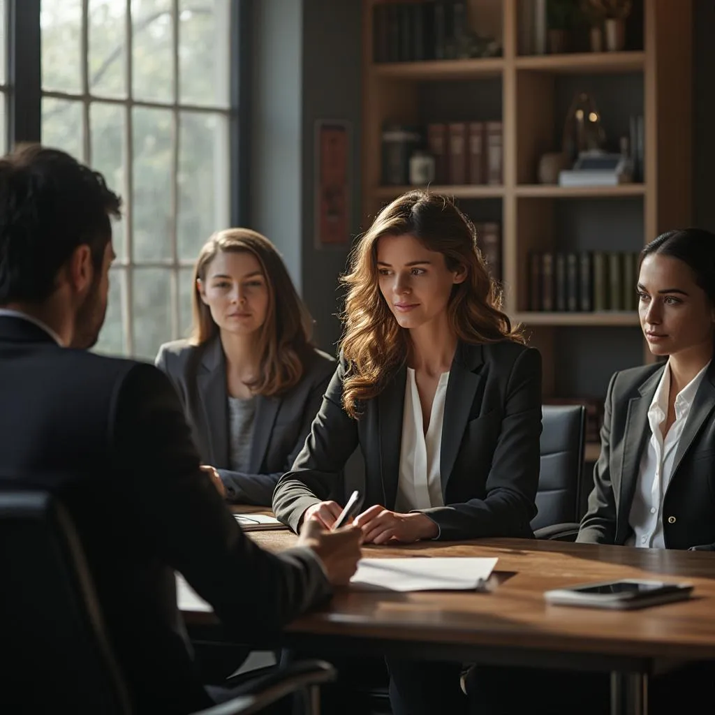 Grupo de personas diversas colaborando y discutiendo ideas amigablemente